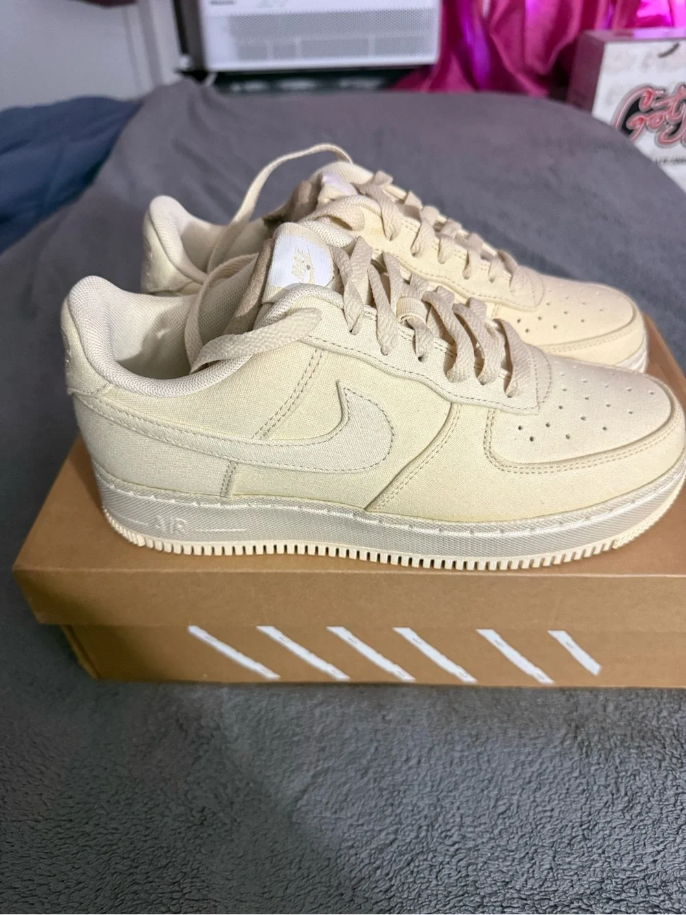 Nike Canvas Air Force 1 Low - Cream